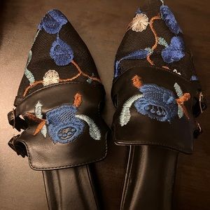 Floral slip ons (8 1/2)